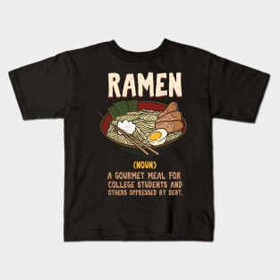 Ramen Noodles Definition Kids T-Shirt